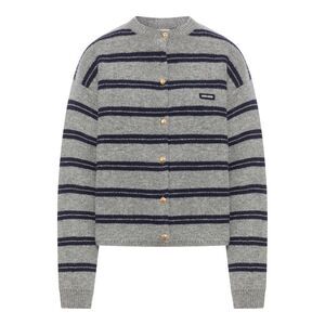 Miu Miu Women Striped Cashmere Cardigan